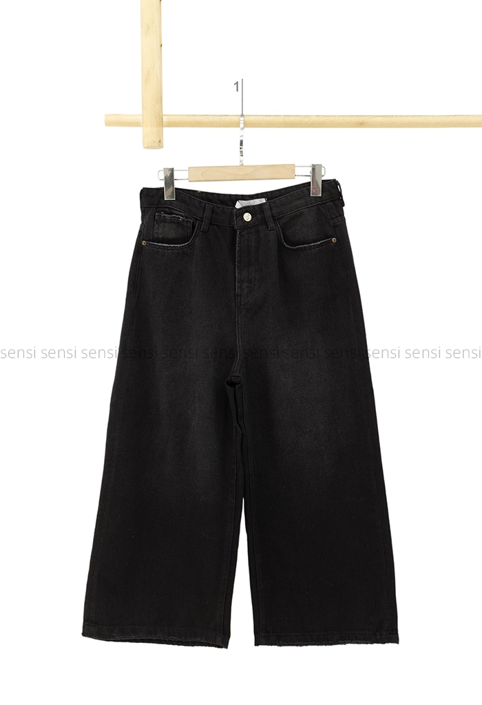 شلوار جین کراپت واید لگ کد1005012